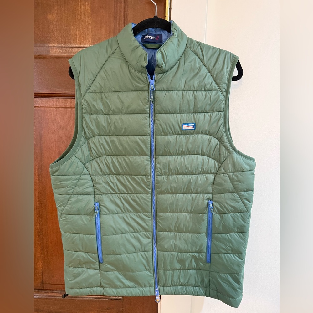 Johnnie-O Hudson Quilted Puffer Vest, Full Zip Golf